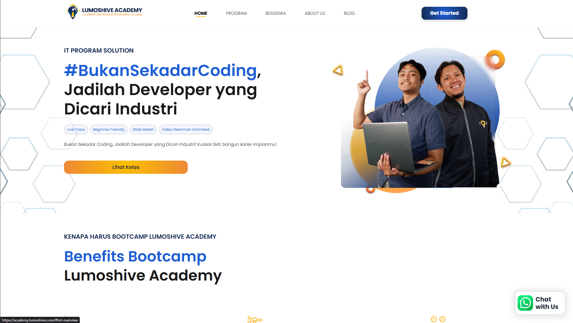 Landing Page Lumoshive Academy